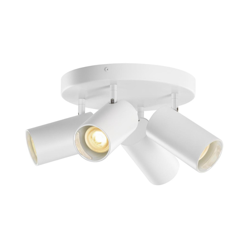Plafonnier ASTO TUBE cylindrique GU10 4x max. 10W blanc - SLV - 1006430