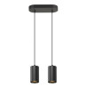Suspension ASTO TUBE GU10 longueur de suspension 250&nbsp;cm 2x max. 10W noir - SLV - 1006433