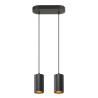 Suspension ASTO TUBE GU10 longueur de suspension 250&nbsp;cm 2x max. 10W noir - SLV - 1006433