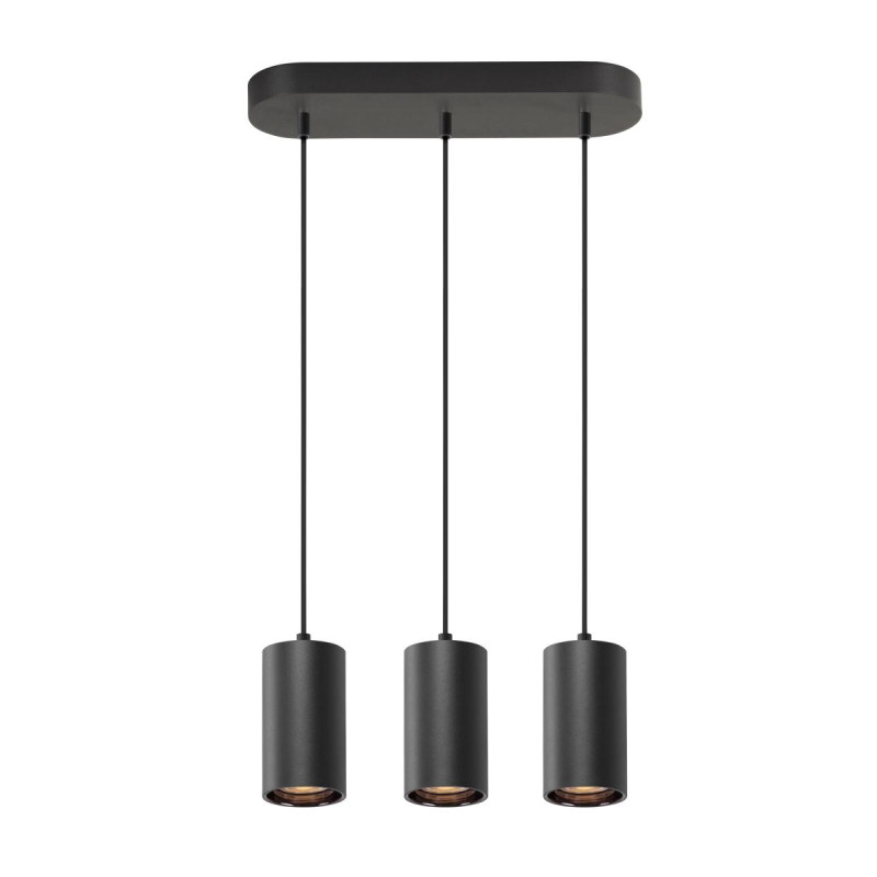 Suspension ASTO TUBE GU10 longueur de suspension 250&nbsp;cm 3x max. 10W noir - SLV - 1006435