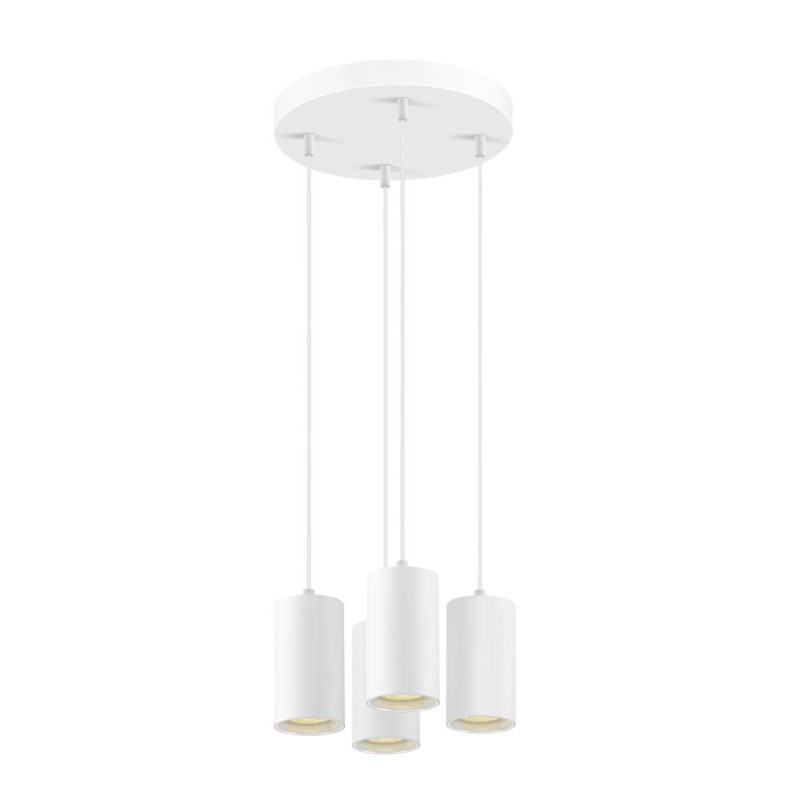 Suspension ASTO TUBE GU10 longueur de suspension 250&nbsp;cm 4x max. 10W blanc - SLV - 1006438