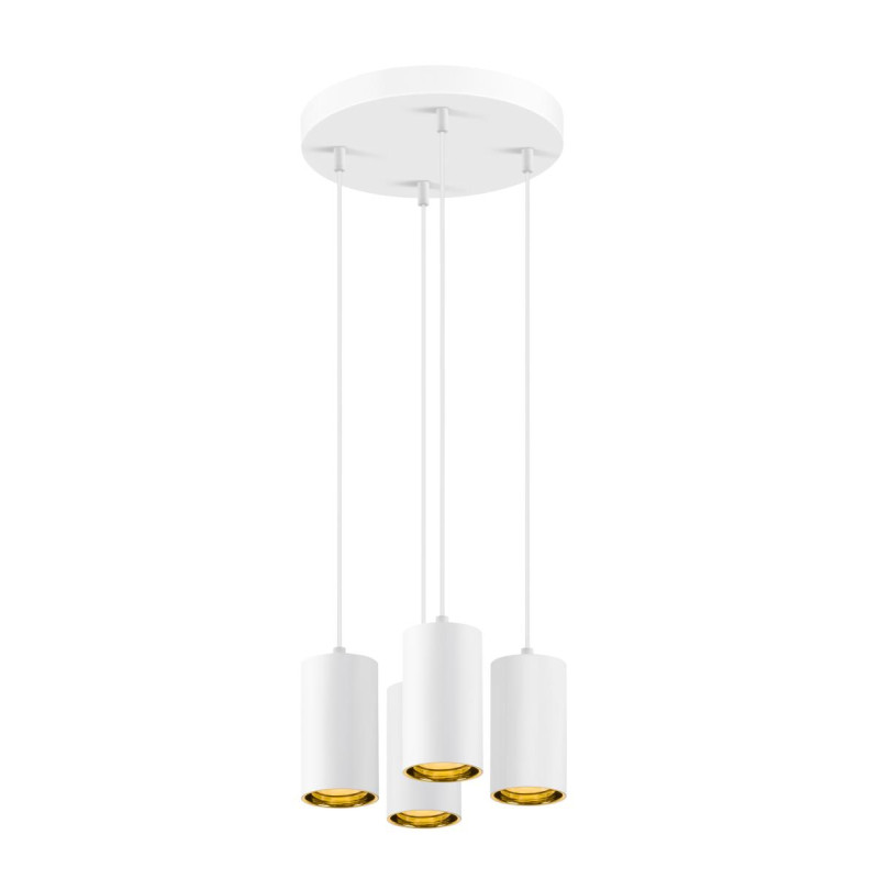 Suspension ASTO TUBE GU10 longueur de suspension 250&nbsp;cm 4x max. 10W blanc - SLV - 1006438