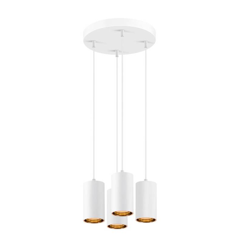 Suspension ASTO TUBE GU10 longueur de suspension 250&nbsp;cm 4x max. 10W blanc - SLV - 1006438