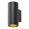 Applique murale ASTO TUBE cylindrique GU10 1x max. 10W noir - SLV - 1006441