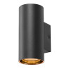 Applique murale ASTO TUBE cylindrique GU10 1x max. 10W noir - SLV - 1006441