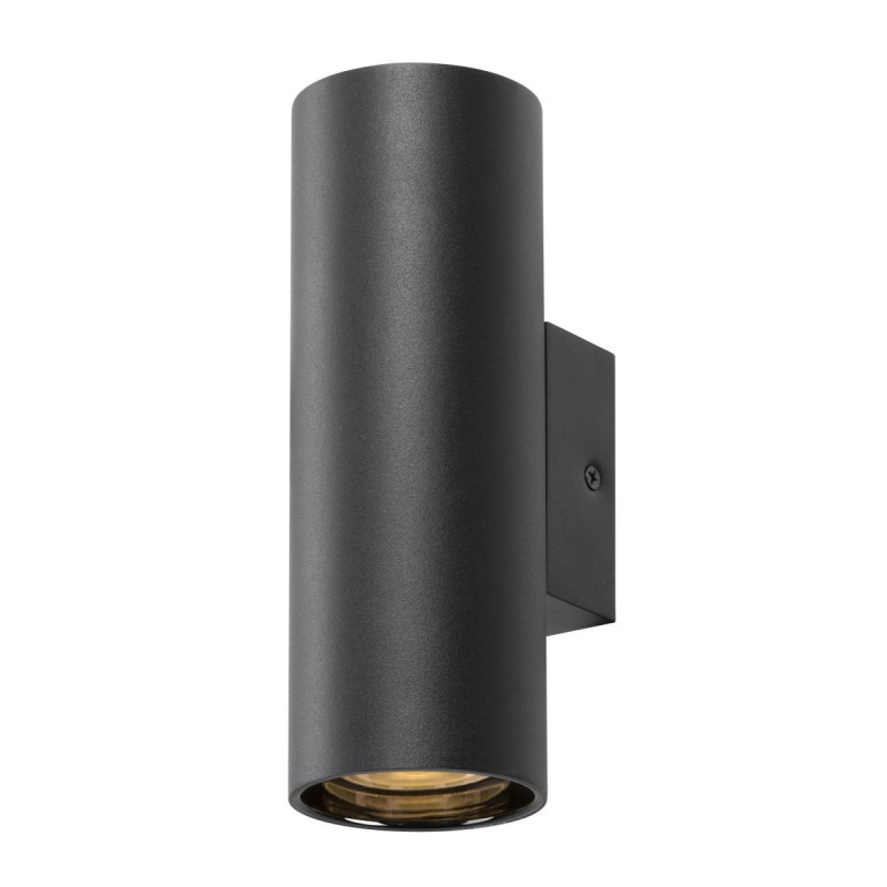 Applique murale ASTO TUBE cylindrique GU10 2x max. 10W noir - SLV - 1006443