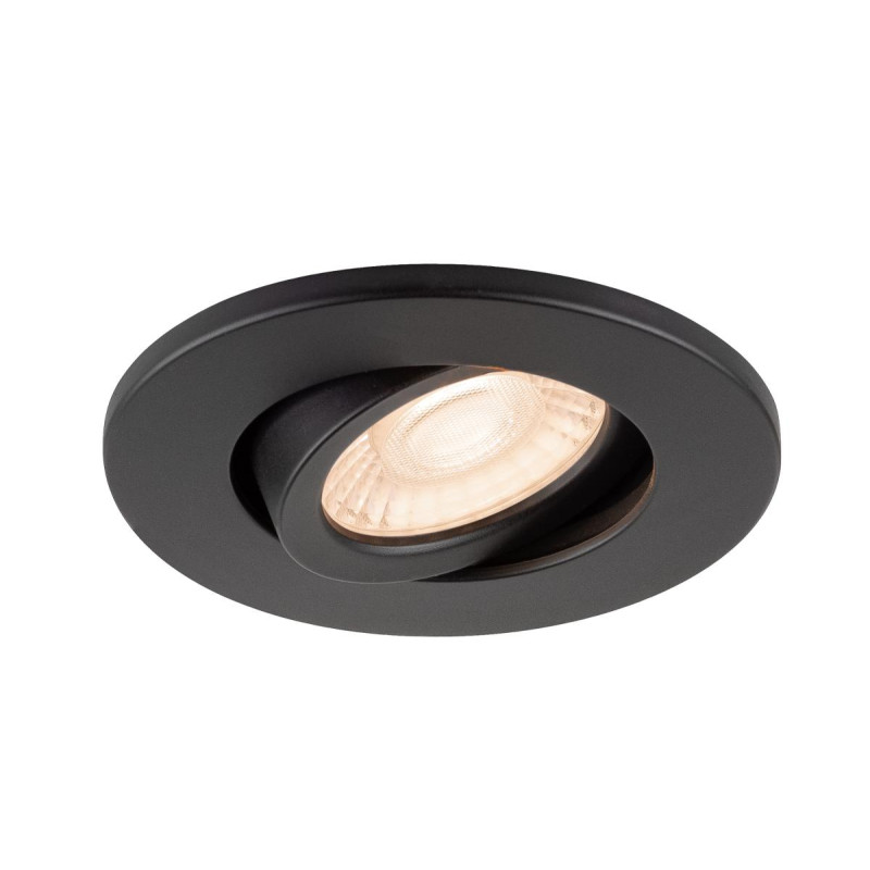 Collerette décorative UNIVERSAL DL intérieur rond noir orientable - SLV - 1007091