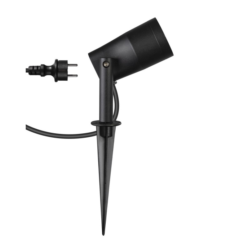 Projecteur ext. SYNA GARDEN spot piquet noir LED 6W 3000K 540lm IP65 - SLV - 1007147