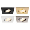 Collerette décorative UNIVERSAL DL intérieur carré or mat orientable - SLV - 1007194