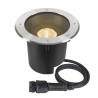 Encastré de sol rond DASAR 2.0 XL 24° 3000K alimentation DALI acier inoxydable - SLV - 1007241