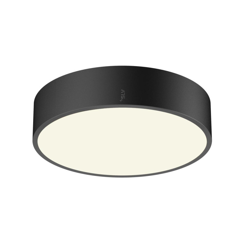 Applique et plafonnier MEDO® 30 intérieur rond noir LED 12W IP 50 IK02 - SLV - 1007316
