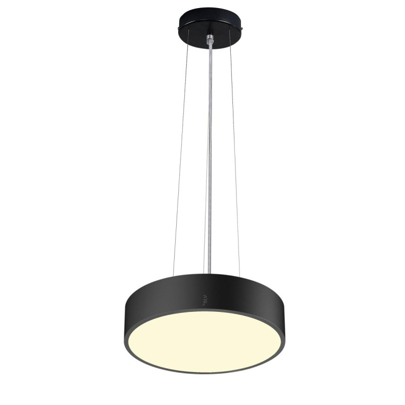 Applique et plafonnier MEDO® 30 intérieur rond noir LED 12W IP 50 IK02 - SLV - 1007316