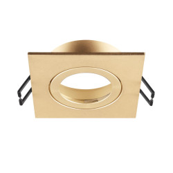 Collerette spot encastré NEW TRIA® 68 intérieur carré orientable doré - SLV - 1007331