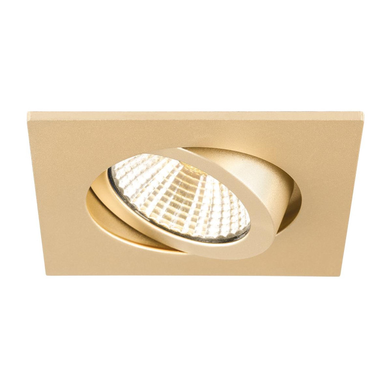 Collerette spot encastré NEW TRIA® 68 intérieur carré orientable doré - SLV - 1007331