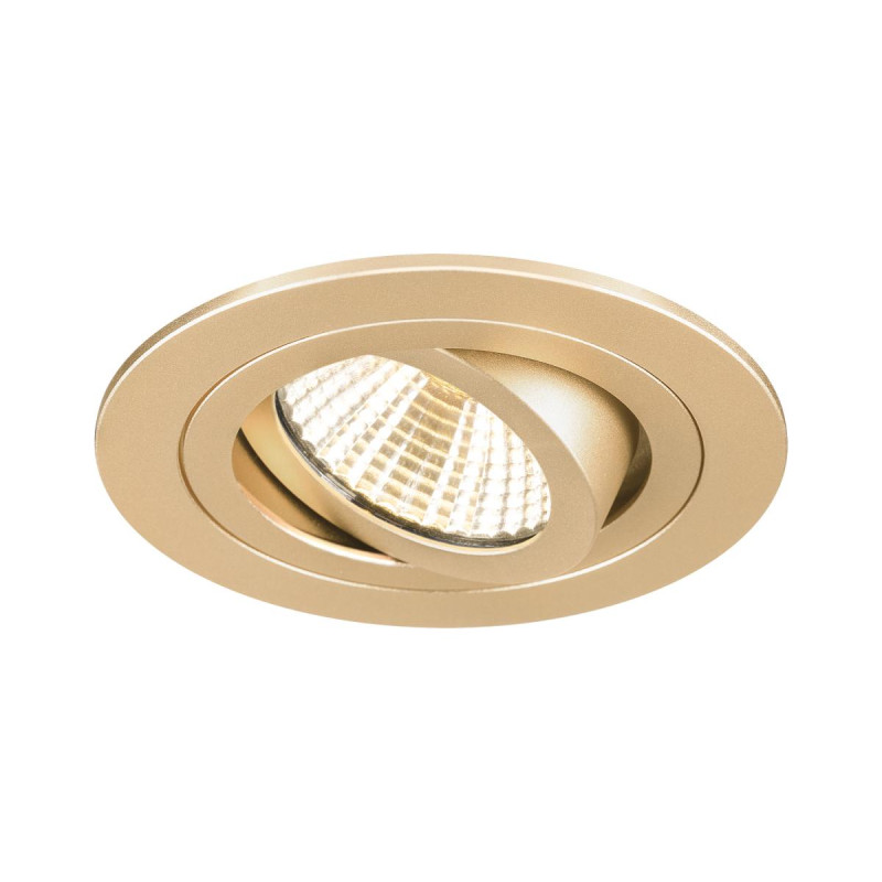 Collerette spot encastré NEW TRIA® 68 intérieur rond orientable doré - SLV - 1007334
