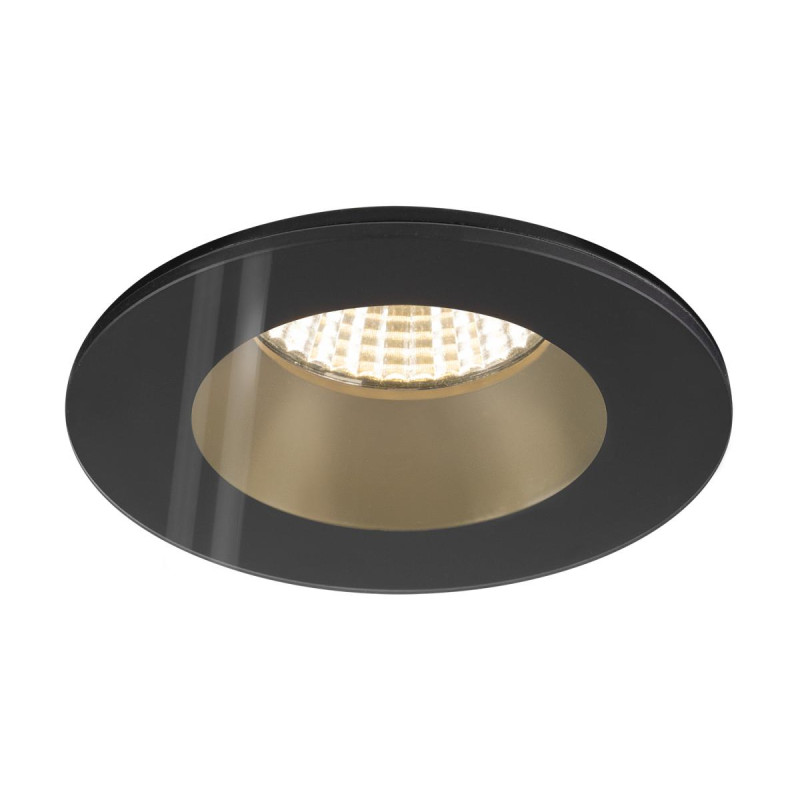 Collerette pour spot encastré NEW TRIA® 68 intérieur rond noir IP 65 - SLV - 1007336