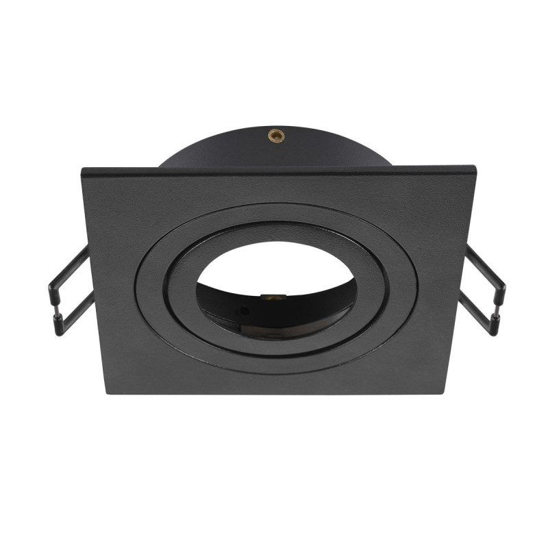Collerette spot encastré NEW TRIA® 75 intérieur carré orientable noir - SLV - 1007340