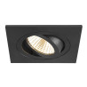 Collerette spot encastré NEW TRIA® 75 intérieur carré orientable noir - SLV - 1007340