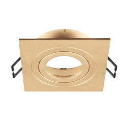 Collerette spot encastré NEW TRIA® 75 intérieur carré orientable doré - SLV - 1007341