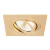 Collerette spot encastré NEW TRIA® 75 intérieur carré orientable doré - SLV - 1007341