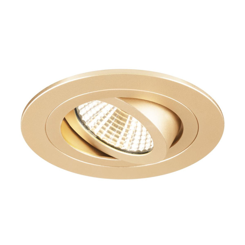 Collerette spot encastré NEW TRIA® 75 intérieur rond orientable doré - SLV - 1007344