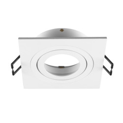 Collerette spot encastré NEW TRIA® 75 intérieur carré orientable blanc - SLV - 1007349