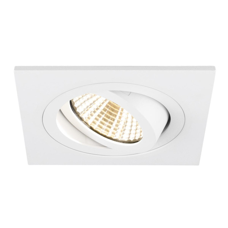 Collerette spot encastré NEW TRIA® 75 intérieur carré orientable blanc - SLV - 1007349