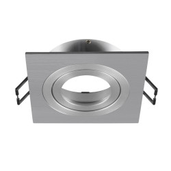 Collerette spot encastré NEW TRIA® 75 intérieur carré orientable alu - SLV - 1007350