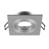 Collerette spot encastré NEW TRIA® 75 intérieur carré orientable alu - SLV - 1007350