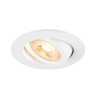 Spot encastré NEW TRIA® 68 int rond orientable blanc GU10 10W IP 20 - SLV - 1007368
