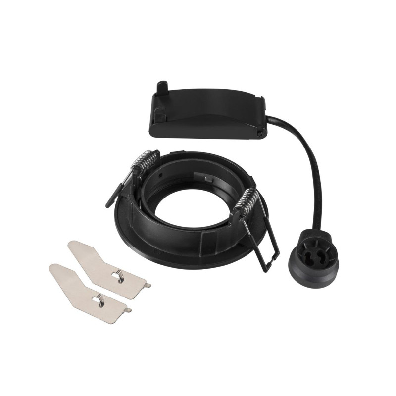 Spot encastré NEW TRIA® 68 int rond orientable noir GU10 10W IP 20 - SLV - 1007369