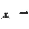 Spot encastré NEW TRIA® 68 int rond orientable noir GU10 10W IP 20 - SLV - 1007369