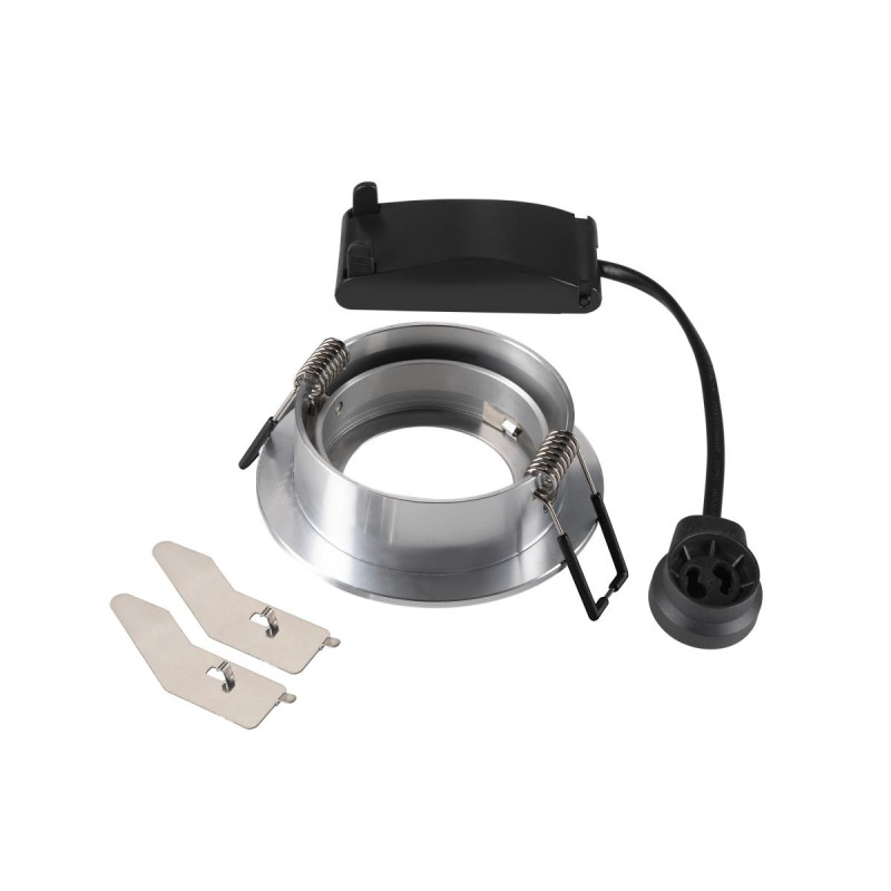 Spot encastré NEW TRIA® 68 int rond orientable alu GU10 10W IP 20 - SLV - 1007370