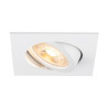Spot encastré NEW TRIA® 68 int carré orientable blanc GU10 10W IP 20 - SLV - 1007371
