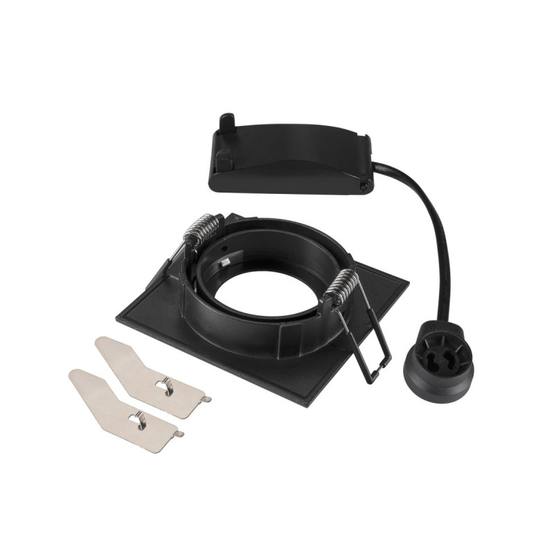 Spot encastré NEW TRIA® 68 int carré orientable noir GU10 10W IP 20 - SLV - 1007372