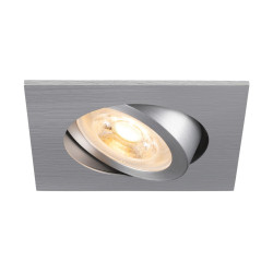 Spot encastré NEW TRIA® 68 intérieur carré orientable alu GU10 10W IP 20 - SLV - 1007373