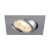 Spot encastré NEW TRIA® 68 intérieur carré orientable alu GU10 10W IP 20 - SLV - 1007373