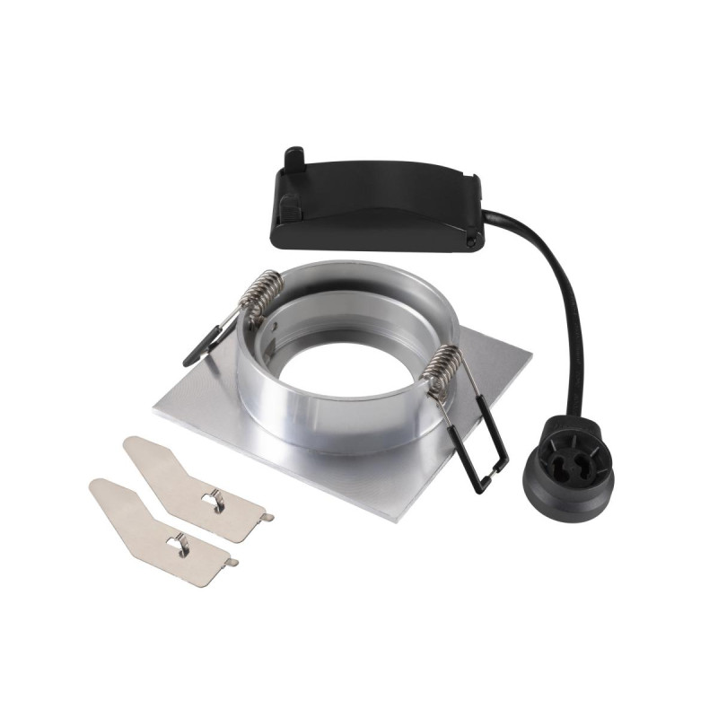 Spot encastré NEW TRIA® 68 intérieur carré orientable alu GU10 10W IP 20 - SLV - 1007373