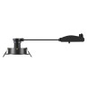 Spot encastré NEW TRIA® 75 intérieur rond orientable noir GU10 10W IP 20 - SLV - 1007375