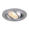 Spot encastré NEW TRIA® 75 intérieur rond orientable alu GU10 10W IP 20 - SLV - 1007376