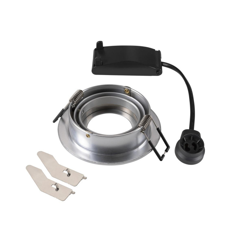 Spot encastré NEW TRIA® 75 intérieur rond orientable alu GU10 10W IP 20 - SLV - 1007376