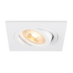 Spot encastré NEW TRIA® 75 int carré orientable blanc GU10 10W IP 20 - SLV - 1007377