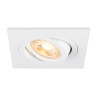Spot encastré NEW TRIA® 75 int carré orientable blanc GU10 10W IP 20 - SLV - 1007377