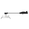 Spot encastré NEW TRIA® 75 int carré orientable blanc GU10 10W IP 20 - SLV - 1007377