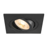 Spot encastré NEW TRIA® 75 int carré orientable noir GU10 10W IP 20 - SLV - 1007378