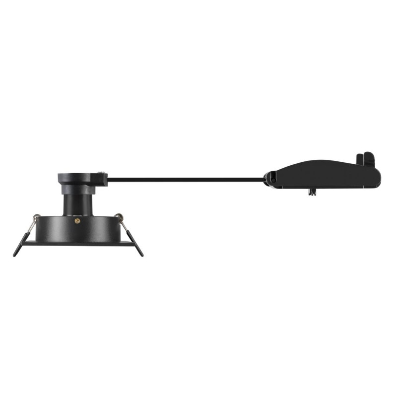 Spot encastré NEW TRIA® 75 int carré orientable noir GU10 10W IP 20 - SLV - 1007378