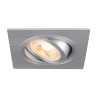 Spot encastré NEW TRIA® 75 intérieur carré orientable alu GU10 10W IP 20 - SLV - 1007379