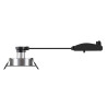 Spot encastré NEW TRIA® 75 intérieur carré orientable alu GU10 10W IP 20 - SLV - 1007379