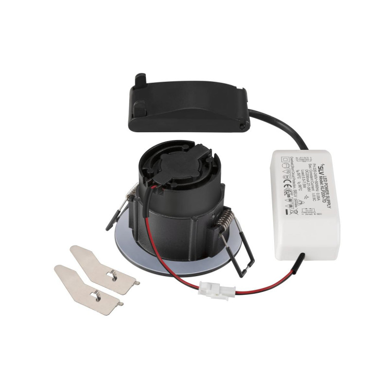 Spot encastré NEW TRIA® 68 intérieur rond noir LED 83W IP20 / IP65 - SLV - 1007406