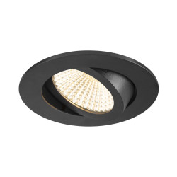 Spot encastré NEW TRIA® 68 intérieur rond noir LED 11W IP 20 - SLV - 1007426